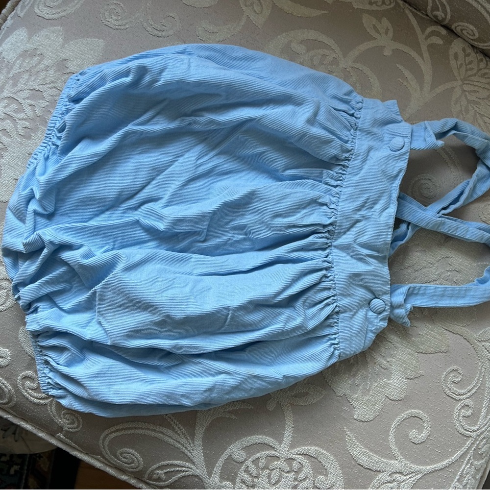 Light blue corduroy kids bubble